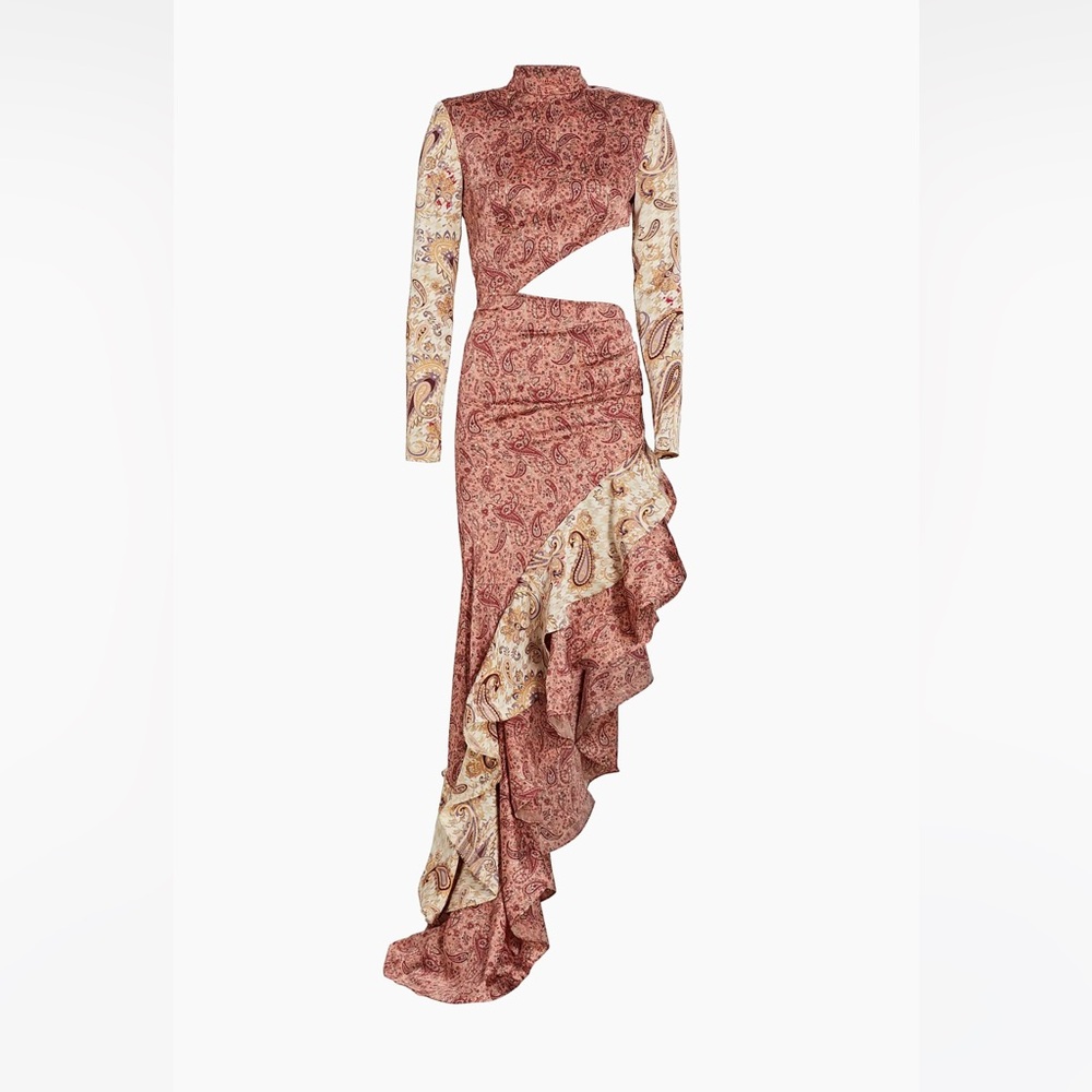 Elegant Paisley Print Women's Dress